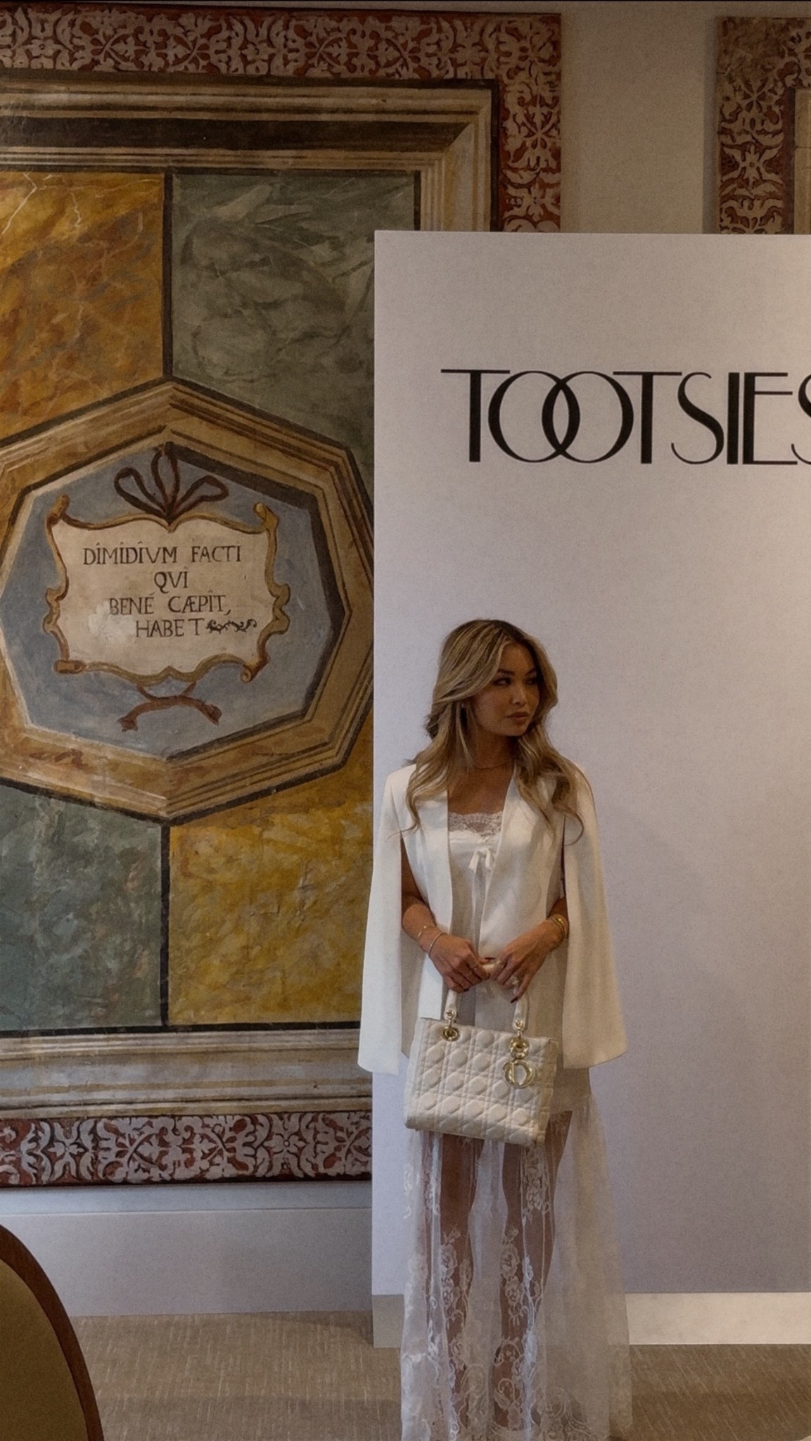 Exact dress, the cape jacket sold out so quickly! Linking similar.