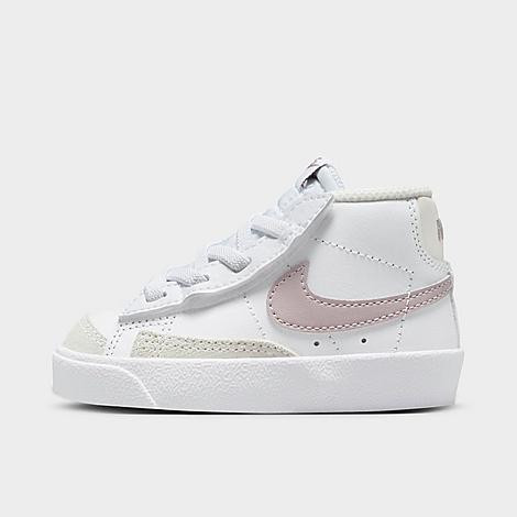 Nike Kids' Toddler Blazer Mid ' Casual Shoes in White/Purple/White Size 7 Leather | Finish Line (US)