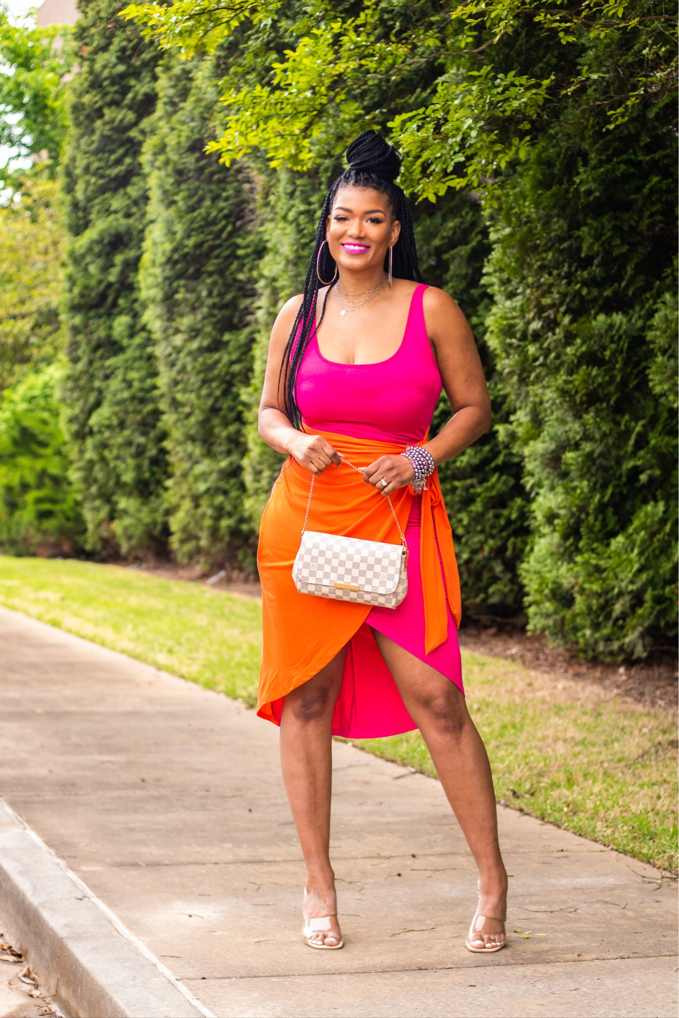 Loving this super cute and casual chic cool lock tie waist wrap dress! #springdress #summerdress #tall #colorblock

#LTKSeasonal #LTKunder50 #LTKFind