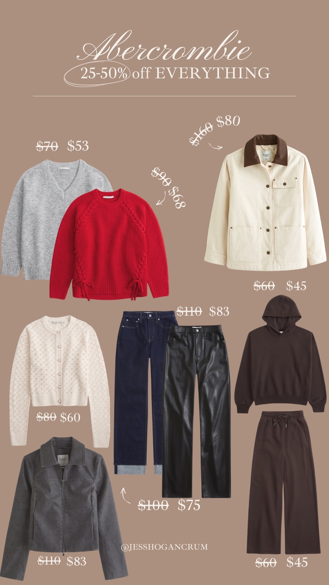 abercrombie black friday sale is live!! 25-50% off EVERYTHING (+ an extra 15% off select styles w/code CYBERAF) 

black friday deals, cyber monday, cyber week, holiday deals 

#LTKCyberWeek #LTKSaleAlert #LTKFindsUnder50