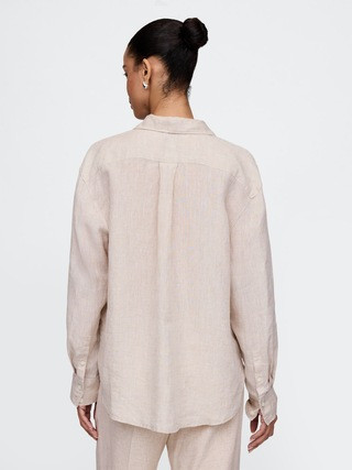 100% Linen Oversized Shirt | Gap (US)
