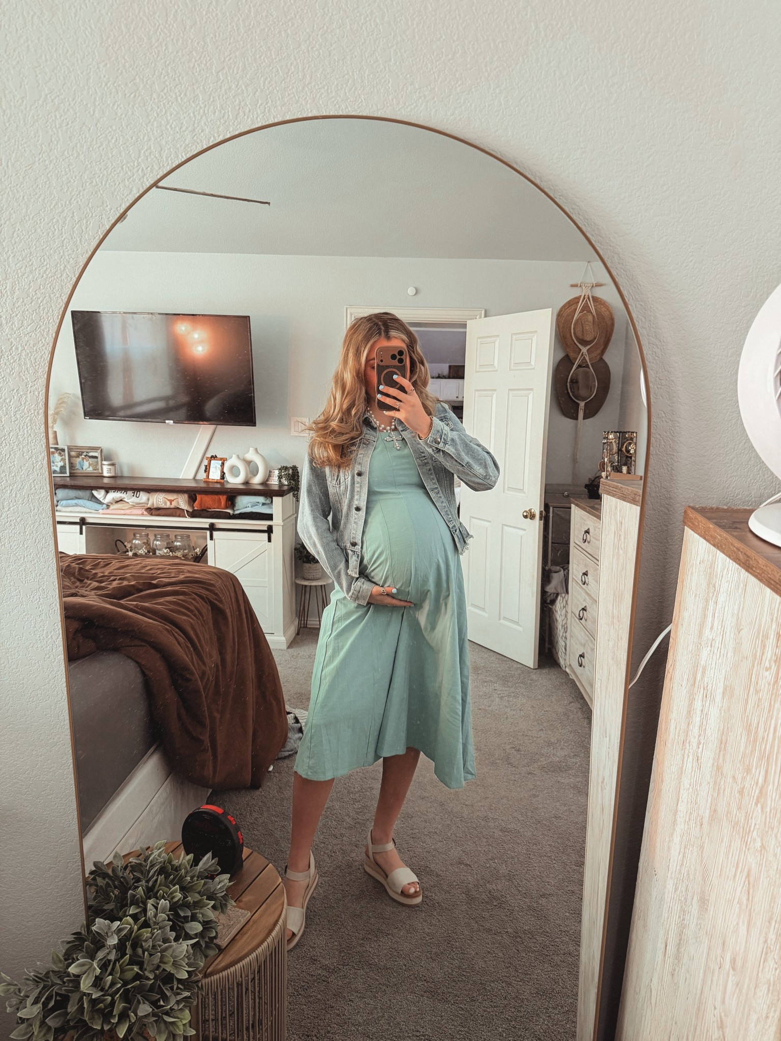 Church outfit. Spring dress. Spring fashion. Easter. Cute outfit inspo. Maternity fashion. Ootd. Bump friendly  

#LTKSeasonal #LTKootd #LTKBump