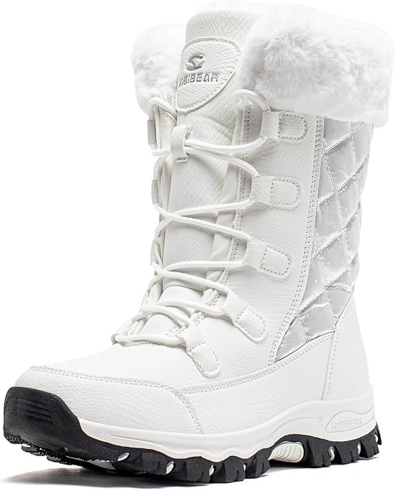 HOBIBEAR Women's Winter Snow Boots Waterproof Lightweight Warm Faux Fur Lined Mid-Calf Booties | Amazon (US)