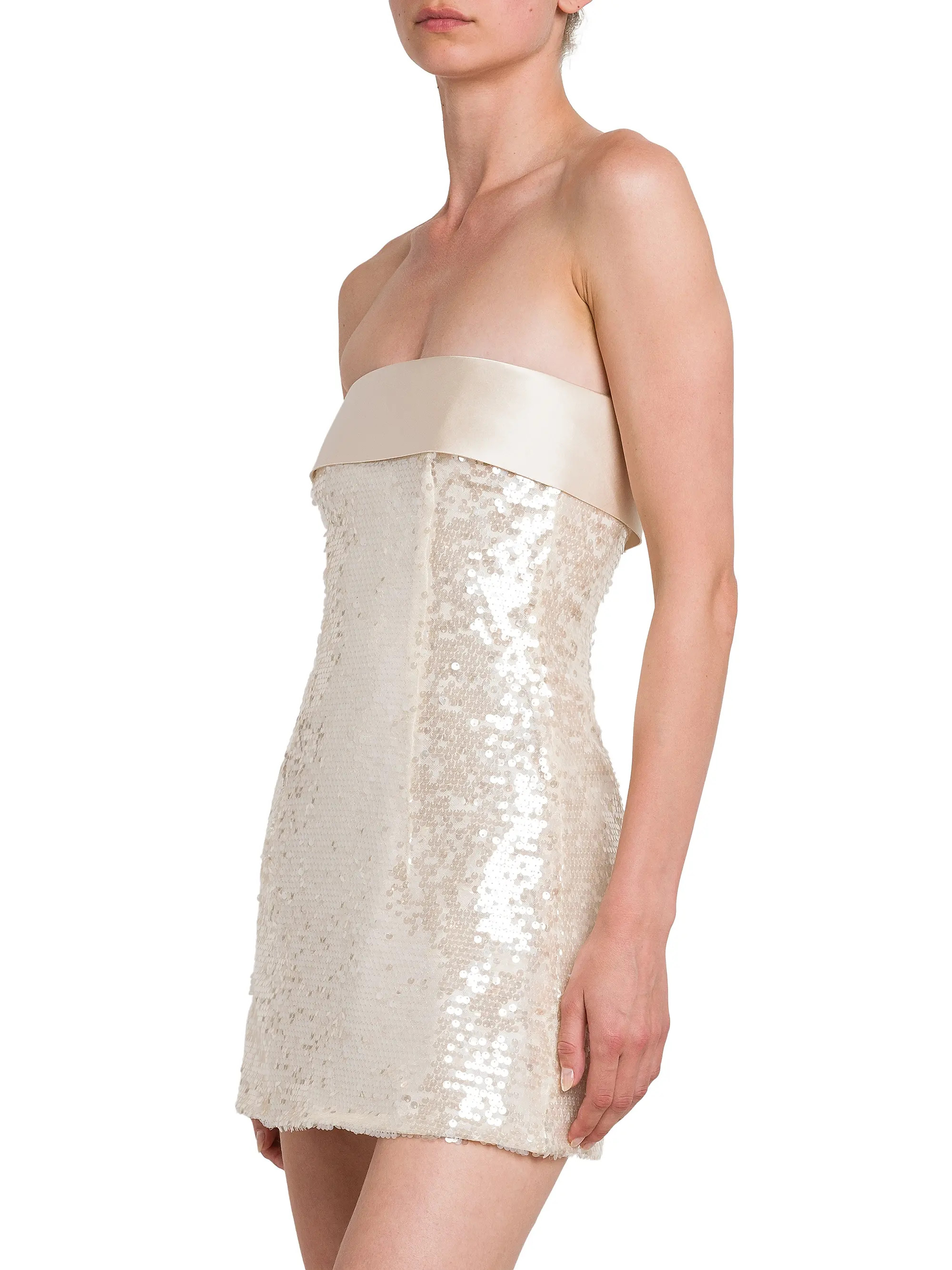 Sequin Strapless Minidress | Saks Fifth Avenue