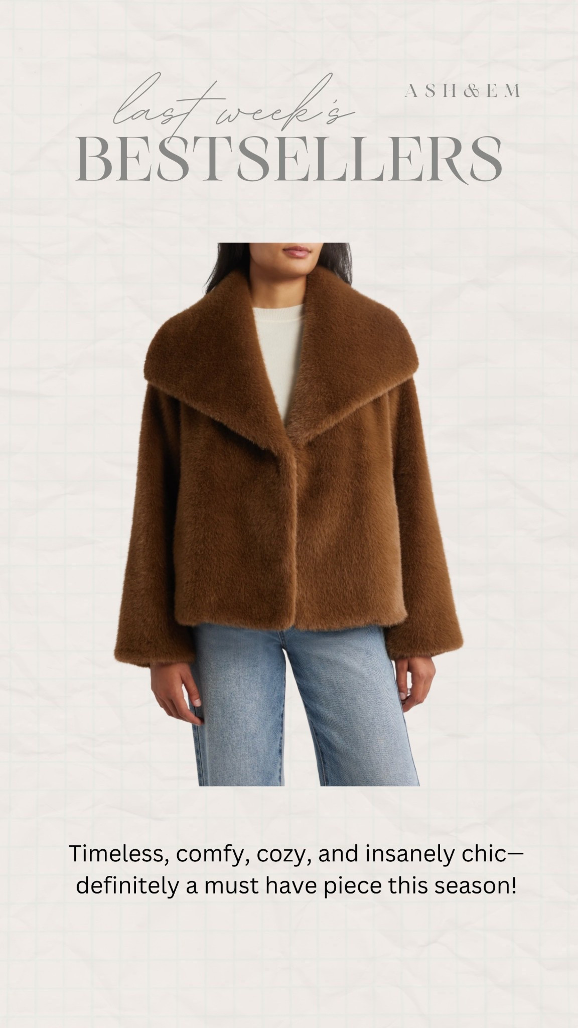 Timeless, cozy, and sooo chic!

faux fur coat, best selling fashion, women’s coat, winter fashion

#LTKGiftGuide #LTKgrwm