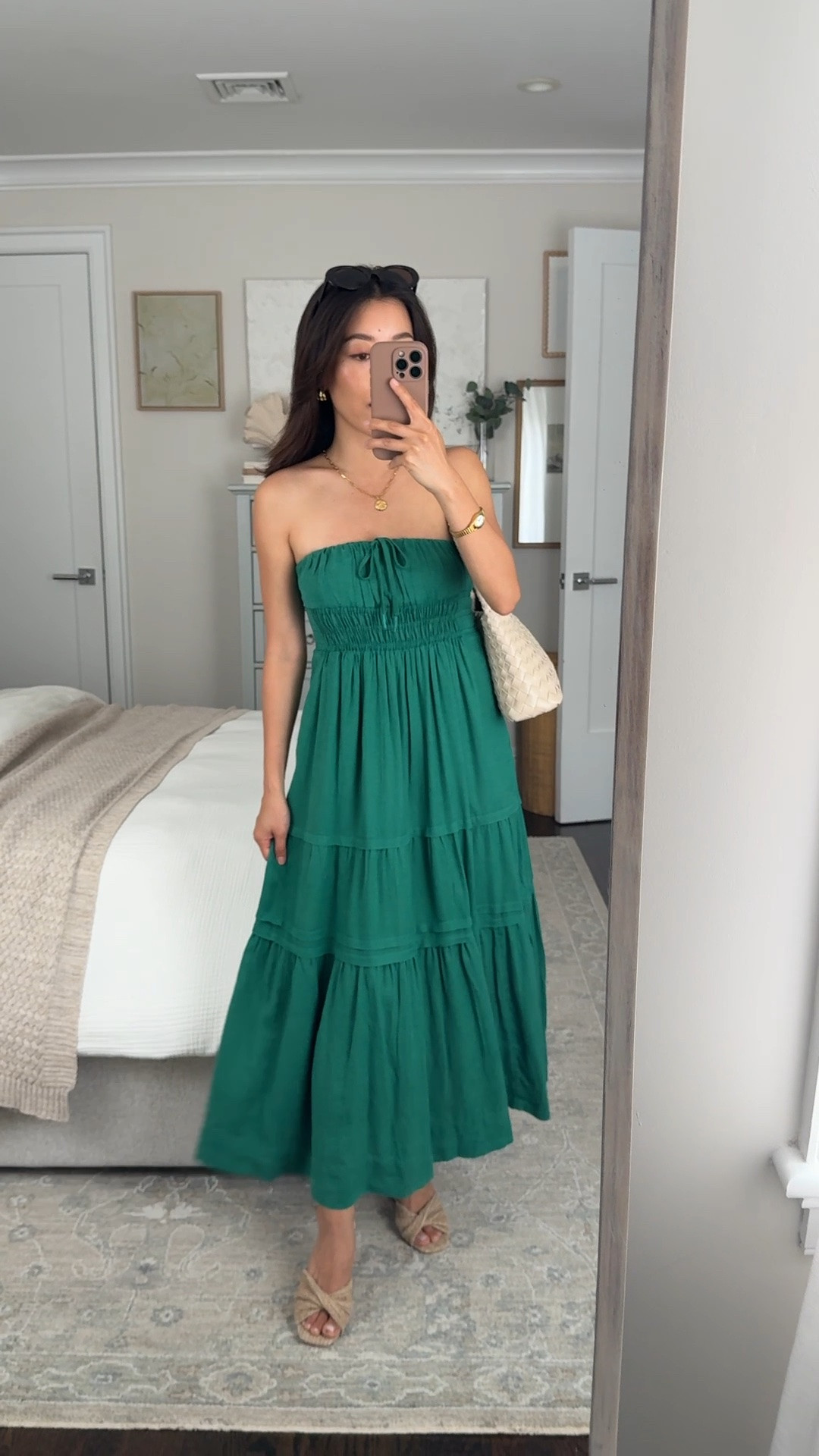 JEAN20 for 20% off $100+ regular price items at Anthro! Sizing below.
• Somerset linen midi dress XXS petite, TTS, also comes in cotton. Bust tie is decorative not adjustable  
• Wedges 5/5.5 TTS 
• Woven bag with drawstring liner  
• Madewell sunglasses 

Summer dress, petite friendly midi dress, summer vacation outfit

#LTKPetite #LTKSeasonal #LTKootd