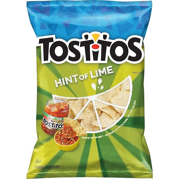 Tostitos Tortilla Chips Hint Of Lime Bag, 11 Oz | Amazon (US)