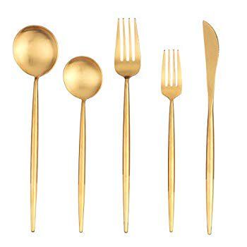 Artthome 20-Piece 18/10 Stainless Steel Flatware Silverware Dinnerware Set Cutlery Tableware Include | Walmart (US)