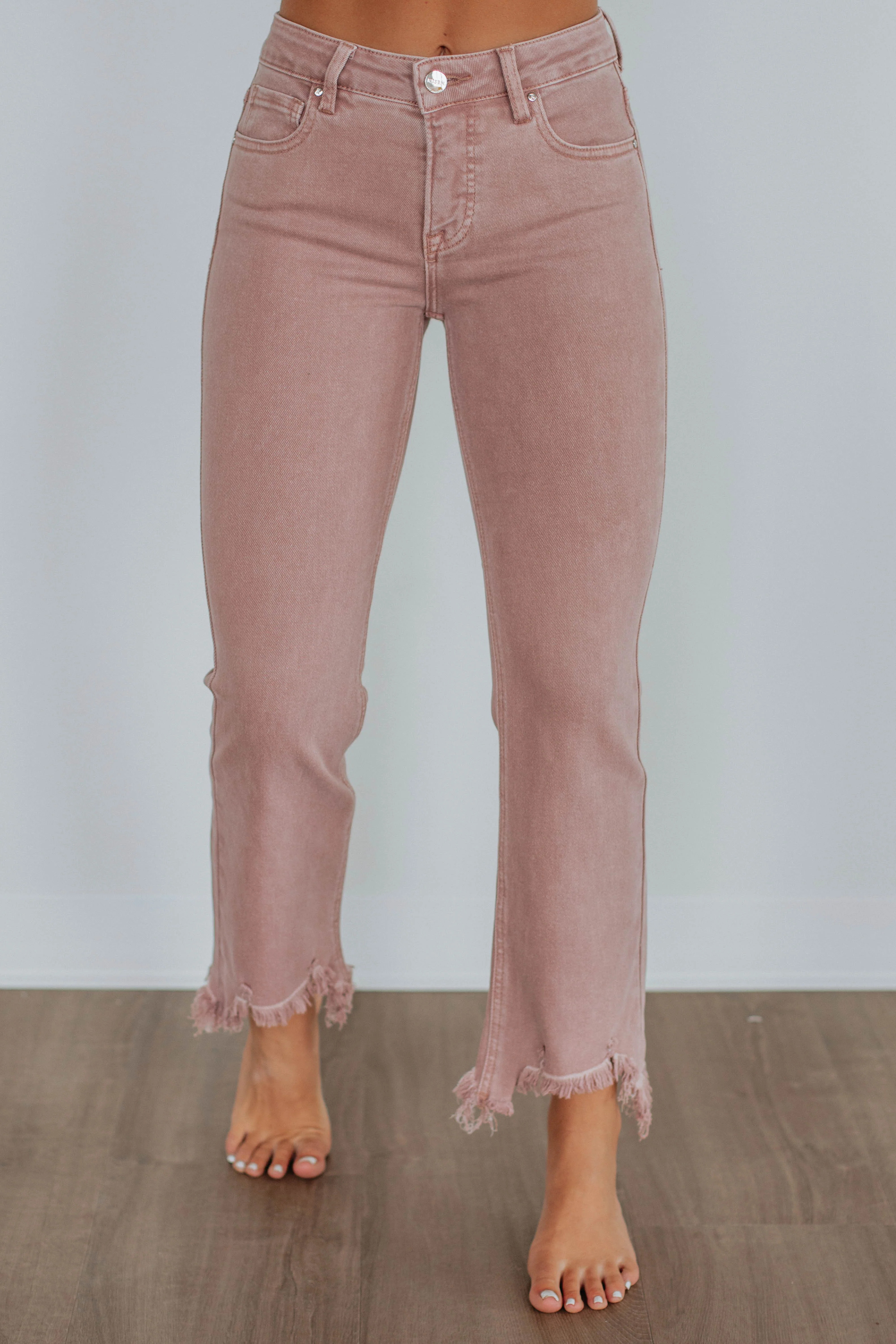 Neona Risen Jeans - Mauve | Wild Oak Boutique