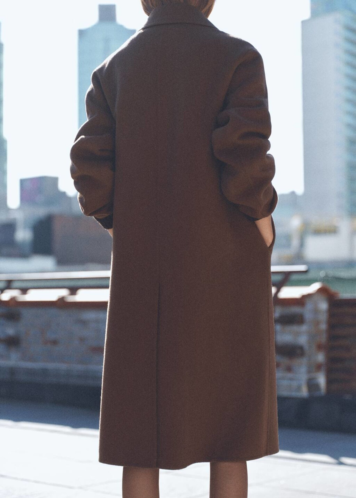Handmade oversized wool coat | Mango (US/MX/AU)