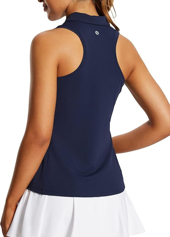 BALEAF Women's Sleeveless Golf Shirts Tank Tops Polo Racerback Tennis with Collar UPF 50+ Quick D... | Amazon (US)