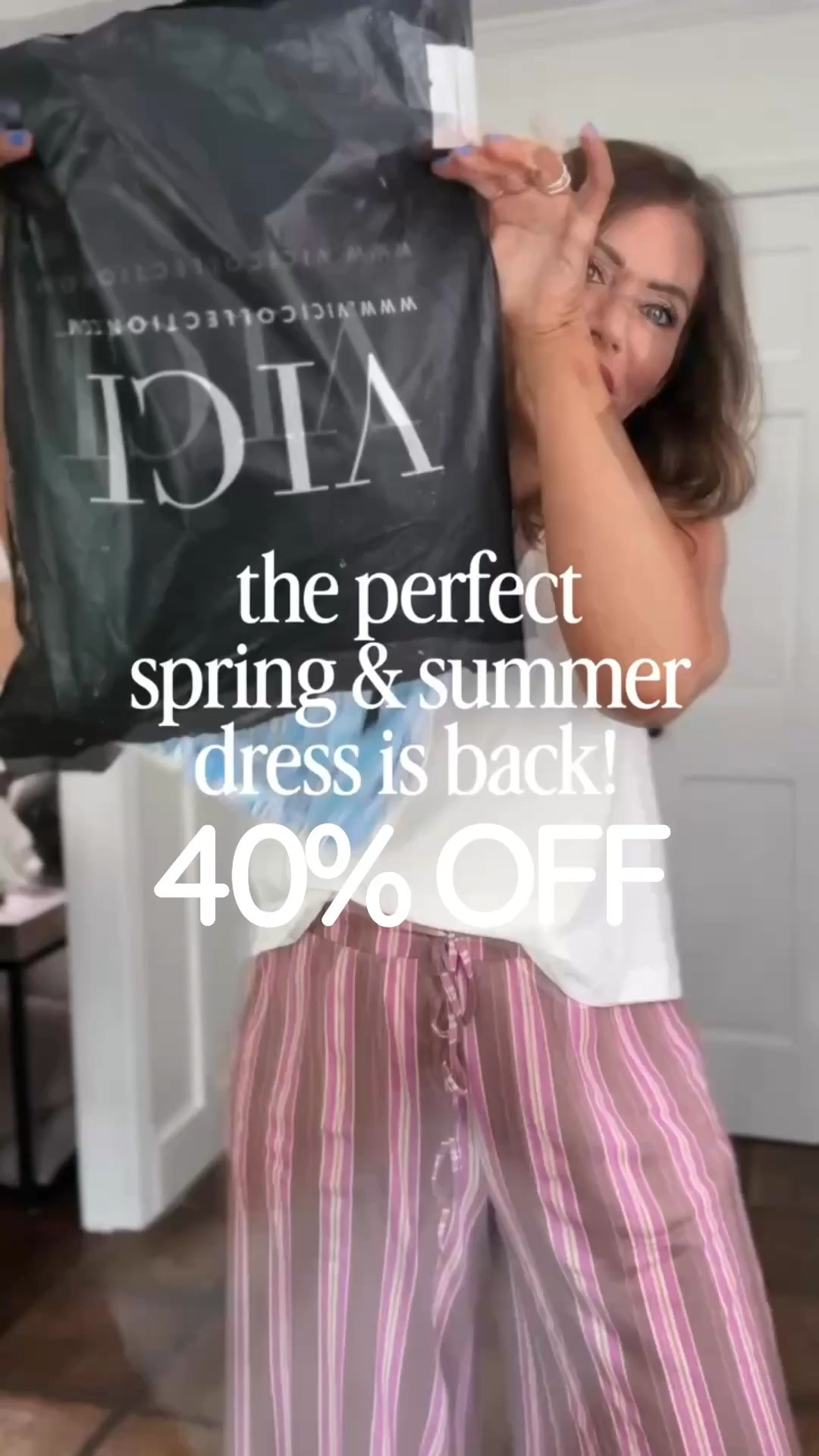 My favorite dress 🩵 So perfect for spring and summer! lightweight, flirty, and perfect to hide the bloat while still feeling super feminine

Super lightweight and comfy, flirty, and feminine the perfect dress for summer wear it to all of your outdoor barbecues parties, vacations, and more!!

I’m wearing my true size medium and you can 🚨save 40% off with my code MELISSAB40🚨

#LTKootd #LTKSaleAlert #LTKMidsize