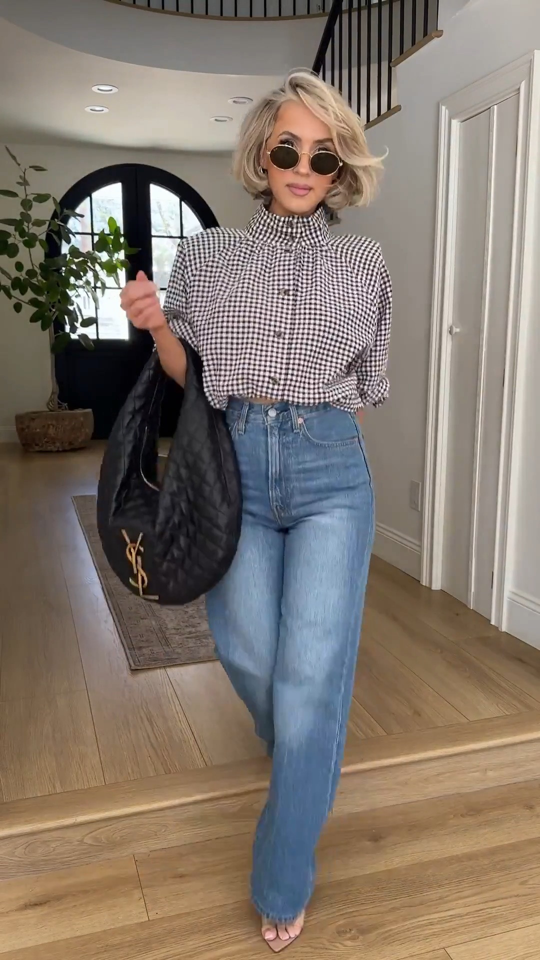Easy early fall look 😎 the perfect transitional lightweight jacket! 

The shoulder pads are super easy to use. They have a little Velcro strip that you put your bra strap between! 

Jeans 27x30
Jacket small

#LTKgrwm #LTKootd #LTKU