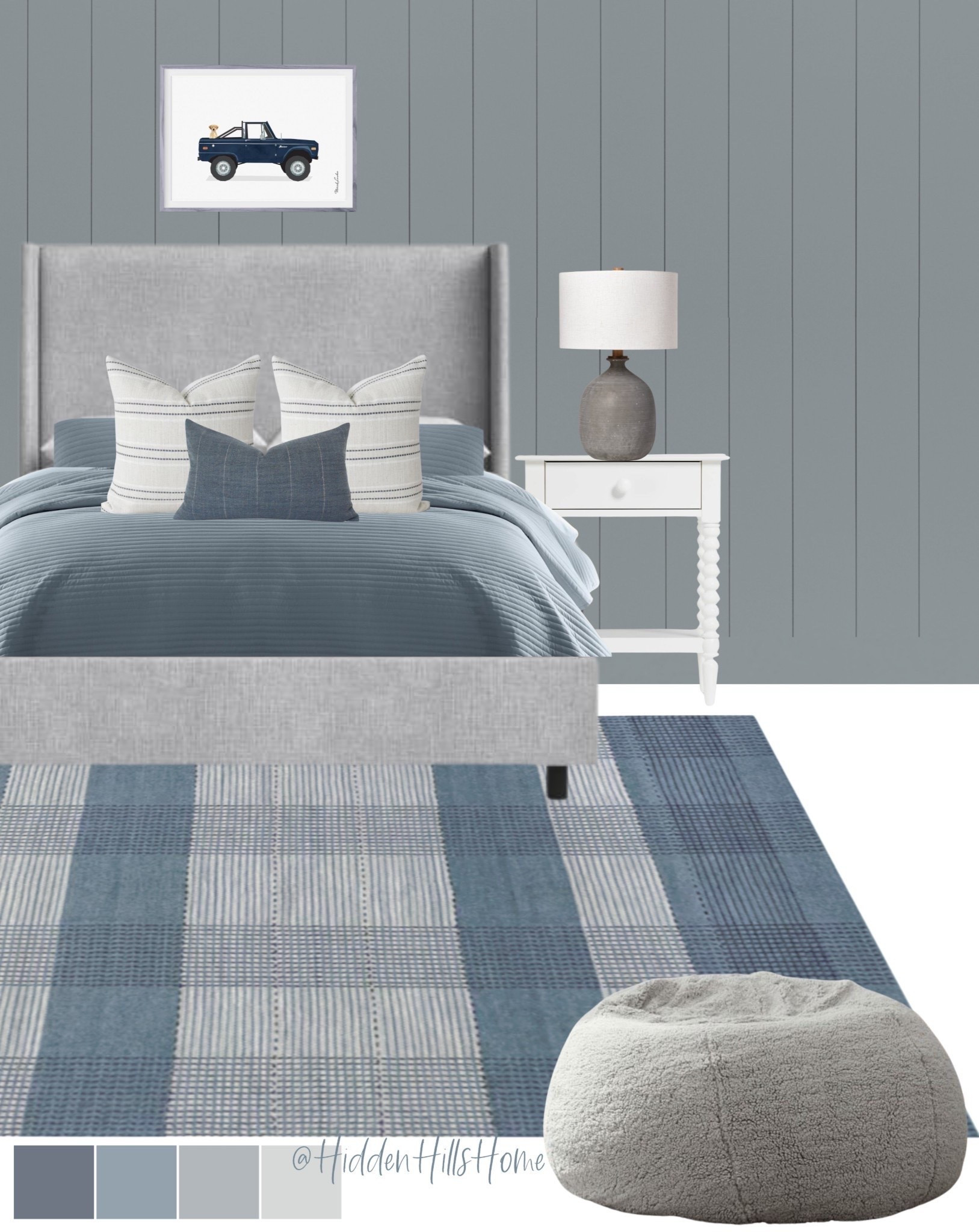 Boys bedroom decor mood board, boys room design, masculine teen boys room ideas, home decor #boysbedroom
Wall color is Sw Cadet

#LTKHome #LTKSaleAlert #LTKKids