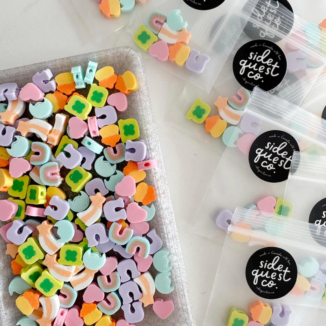 Lucky Charms Inspired 3D Printed Beads: Nostalgic Jewelry Making (18 Beads) - Etsy | Etsy (US)