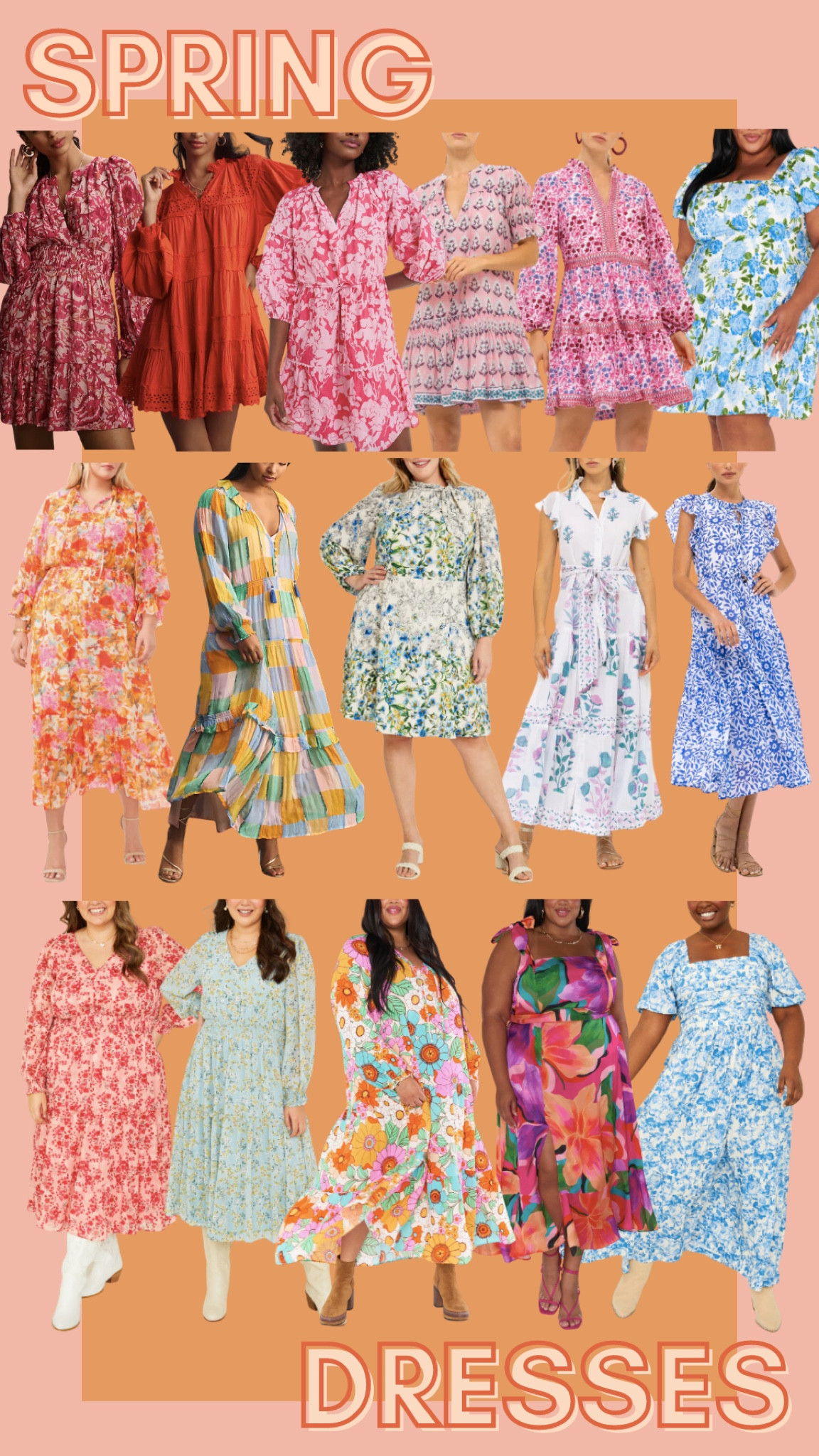 Loving these colorful spring dresses 🧡🩷. 



#LTKwedding #LTKmidsize #LTKplussize