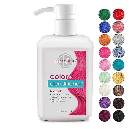 Keracolor Clenditioner Hair Dye (18 Colors) Depositing Color Conditioner Colorwash, Semi Permanen... | Amazon (US)