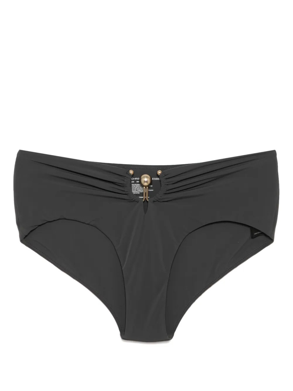 Christopher Esber Orbit Ruched High Brief | Grey | FARFETCH | Farfetch Global