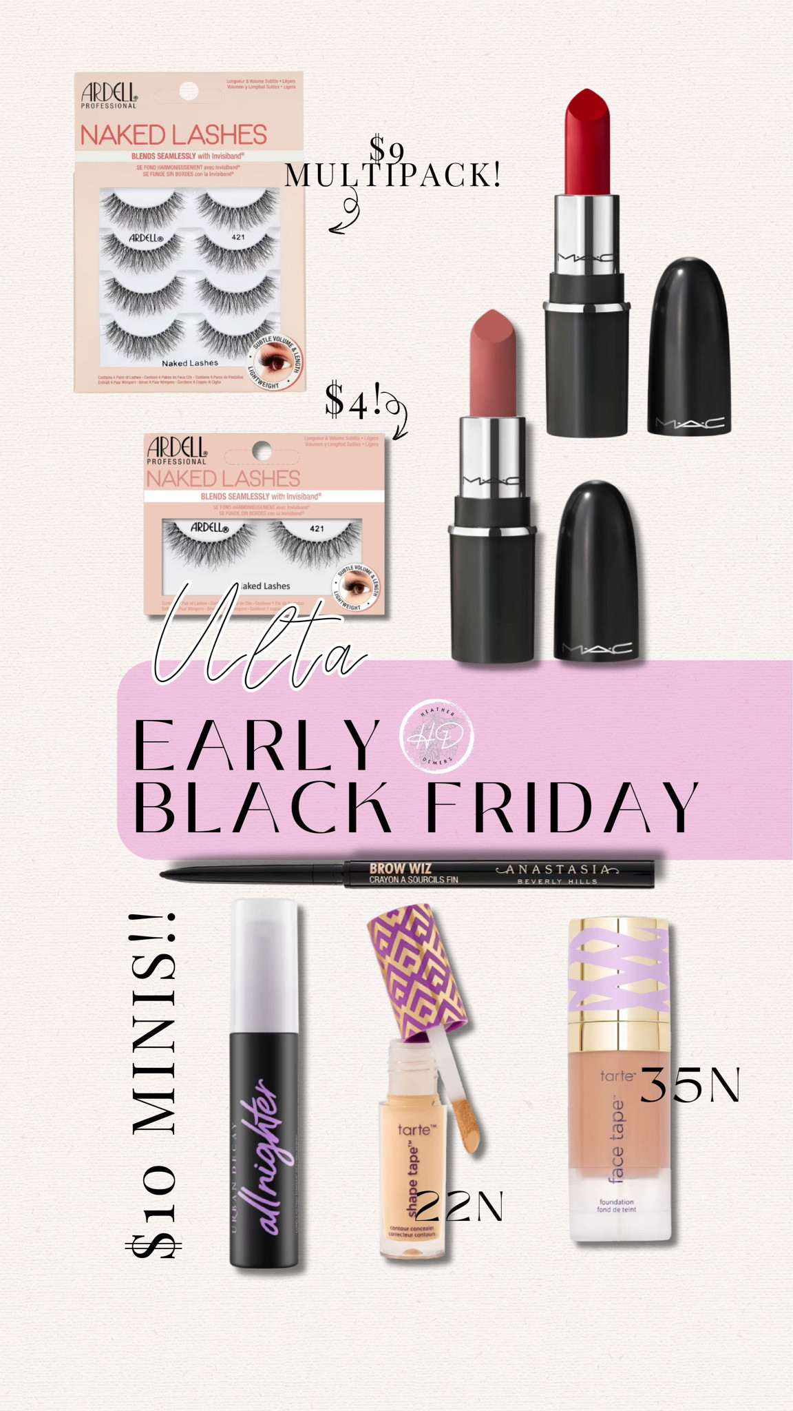 You guys, l've never been shy about my love for Ulta Beauty, I just found out their Early Black Friday deals are dropping now, so l immediately ran to snag my ride or die favorites that have price drops (like Tarte and Anastasia!!), but also to dabble in a few new things (the Mac lipstick in Ruby Woo, are you kidding me?!)
Ulta Beauty is THE ultimate holiday destination for beauty products, so if you've got a list of makeup lovers you're shopping for this holiday season, this is the time to shop! Keep an eye on my stories because there are several weeks of promotions with up to 40% off on makeup, skin, hair, and fragrance products, new holiday launches and Ulta Beauty-only exclusives!
#ulta #ultabeauty #ad @ultabeauty