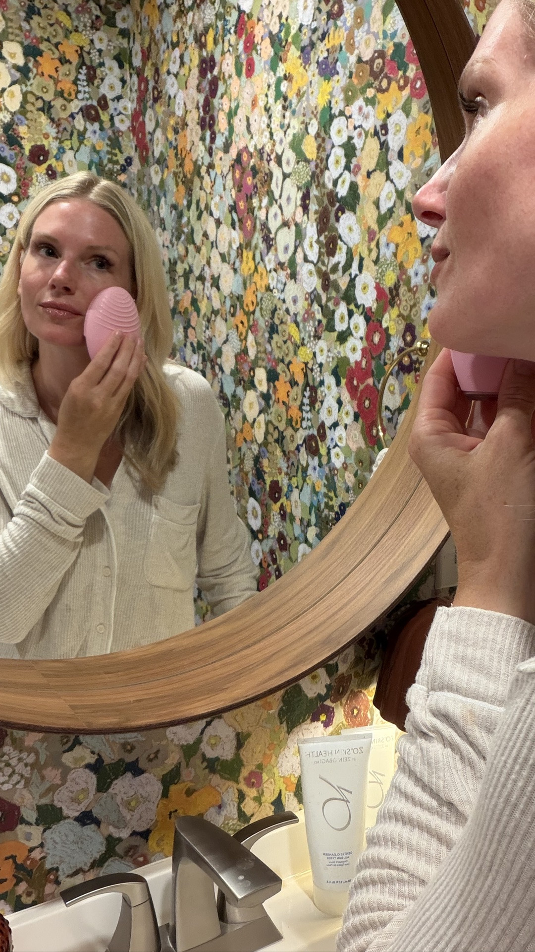 For over a decade, this has been my go-to skincare routine every night.

I struggled with acne into adulthood. These products completely changed my skin. They are gentle, hydrating and still give me that healthy glow years later. I also use my FOREO device to help boost circulation and keep my pores clear, which makes my skin feel so much smoother and balanced.

#LTKOver40 #LTKselfcare