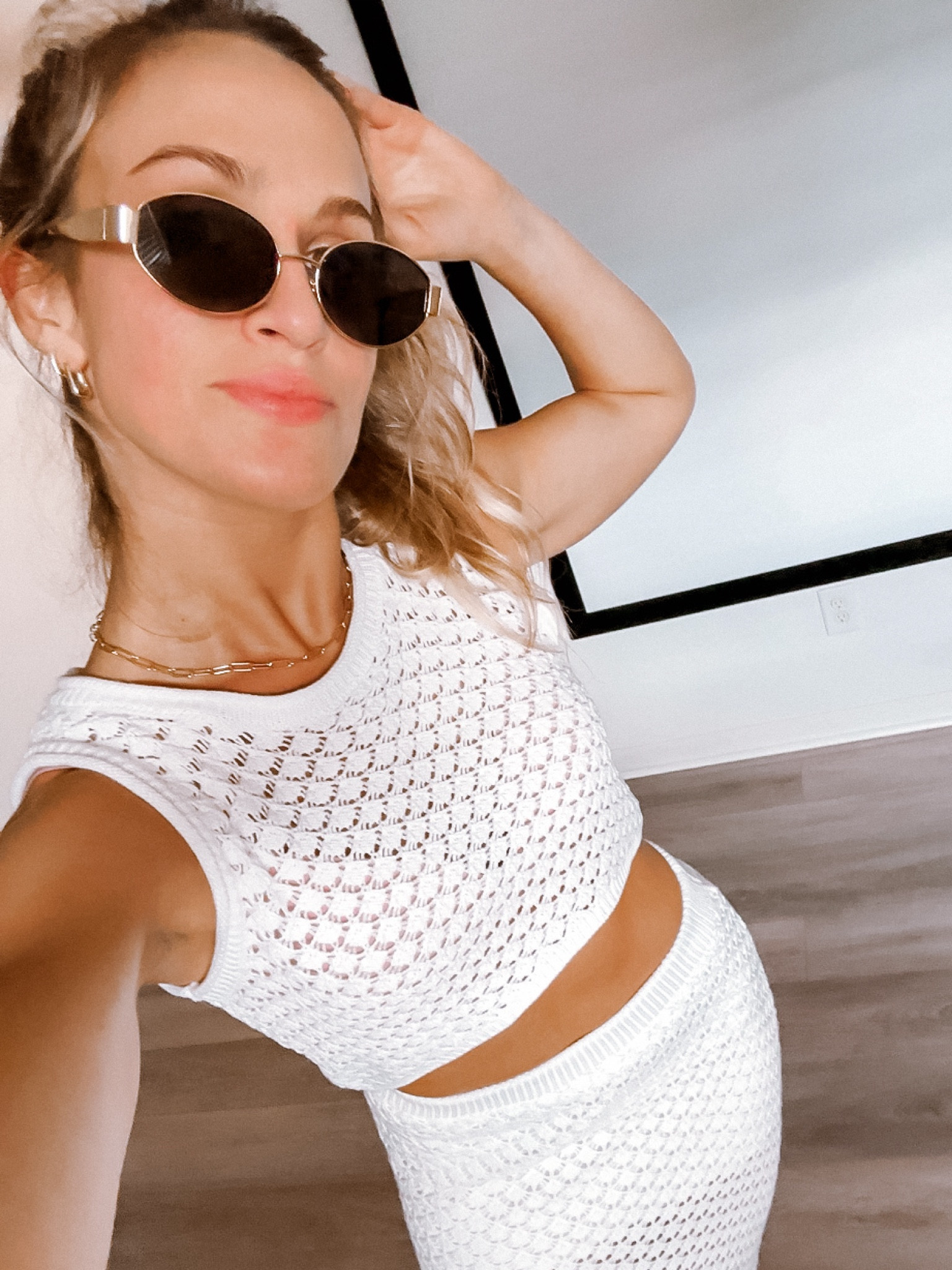 I heard you were lookin for me🕶️ This one is really all about these trendy shades! Find the retro oval gold rims on AMAZON for $15.99!!✨ I have also linked some of the cutest two piece skirt sets since I don’t have a link for my Marshall’s find💁🏼‍♀️

#LTKSaleAlert #LTKStyleTip #LTKFindsUnder50