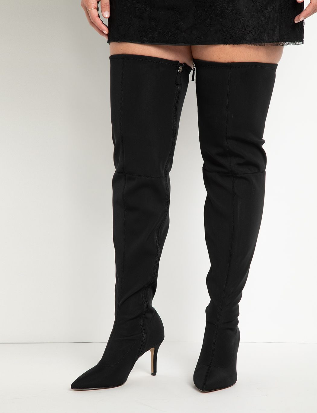 Neoprene Over the Knee Boot | Eloquii