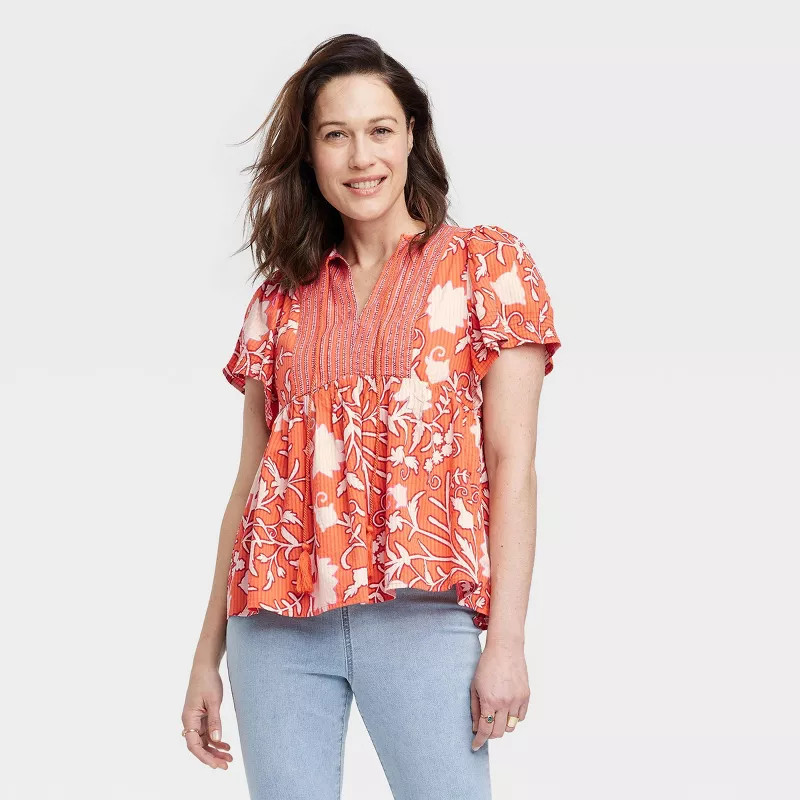 Women's Flutter Short Sleeve Top - Knox Rose™ | Target