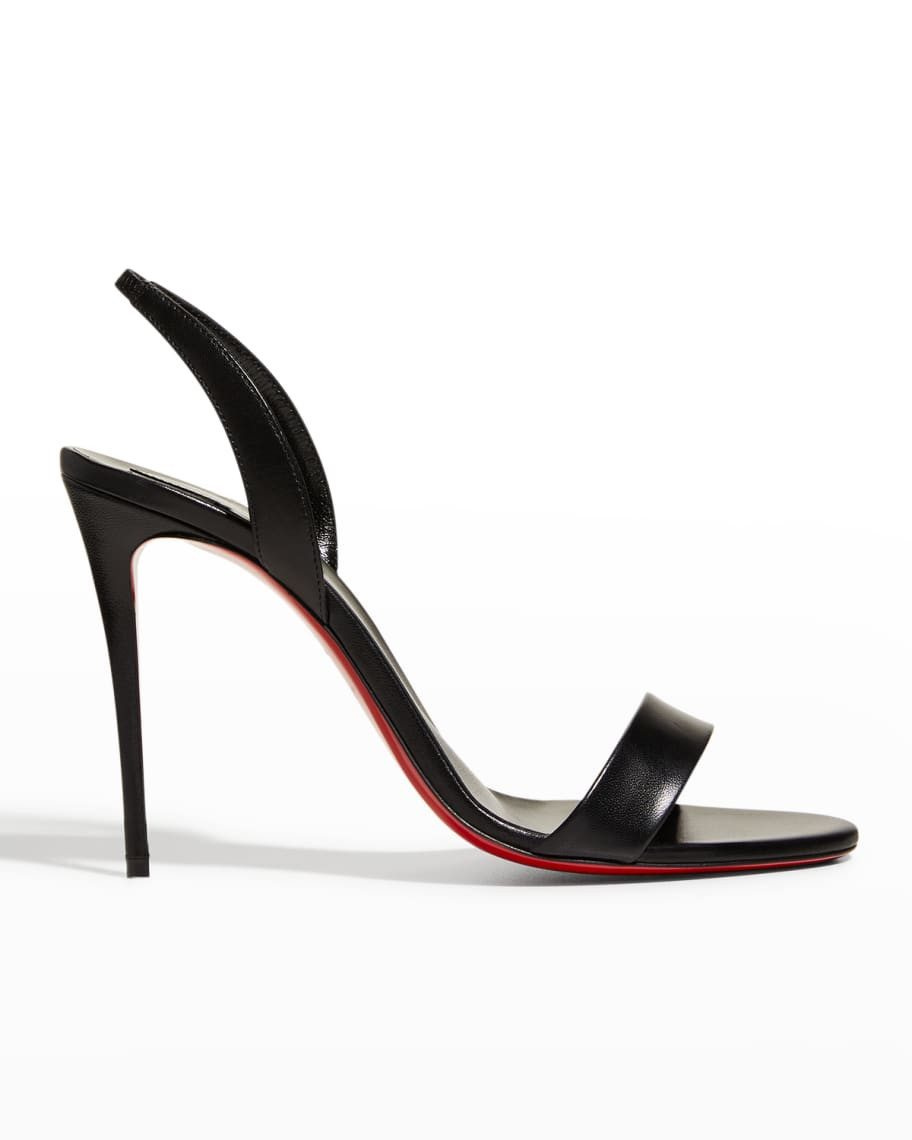Christian Louboutin Marylin Leather Stiletto Halter Sandals | Neiman Marcus