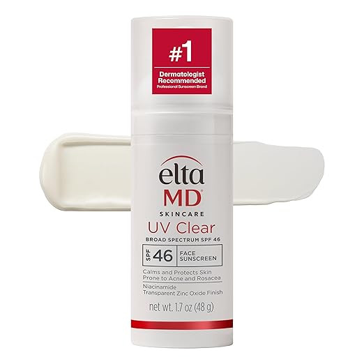 EltaMD UV Clear Tinted Face Sunscreen SPF 46, Oil Free Sunscreen for Sensitive Skin with Zinc Oxi... | Amazon (US)
