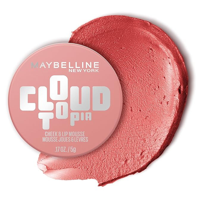 Maybelline Cloudtopia Blush for Cheeks and Lip Mousse, Ultra-Vivid, Pigmented Formula for Up to 1... | Amazon (US)