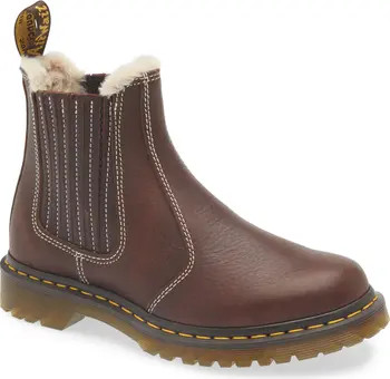 Dr. Martens 2976 Leonore II Faux Fur Lined Chelsea Boot (Women) | Nordstrom | Nordstrom