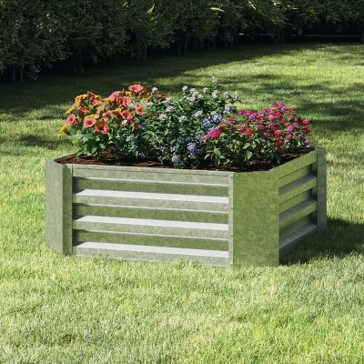 Nature Spring Raised Garden Bed and Plant Holder Kit For Growing Flowers, Vegetables, Herbs - Gray | Target