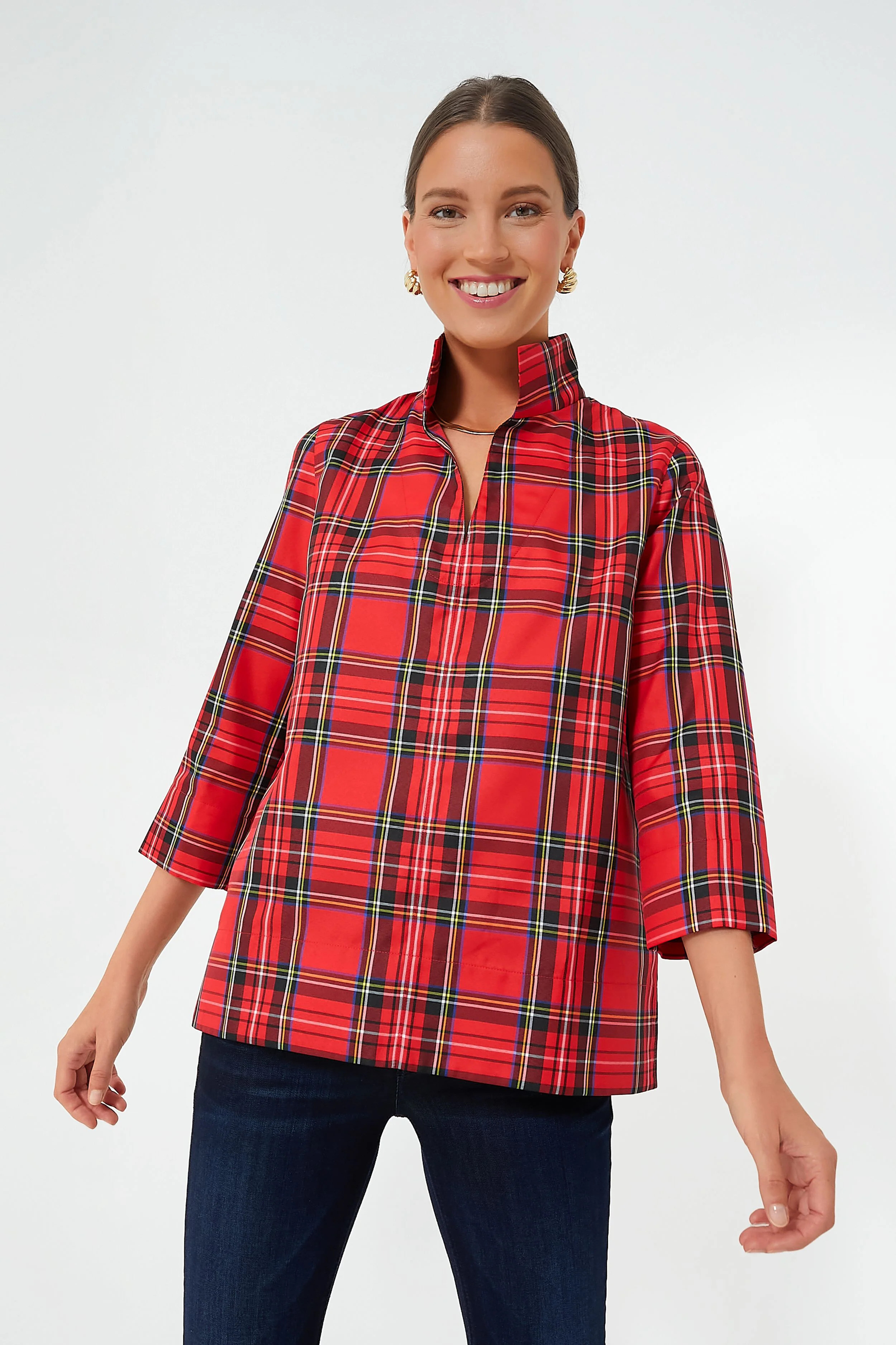 Royal Stewart Tartan Margot Top | Tuckernuck (US)