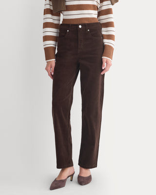 Everlane Way-High� Corduroy Pant In Coffee Bean, Size 32, Cotton | Everlane