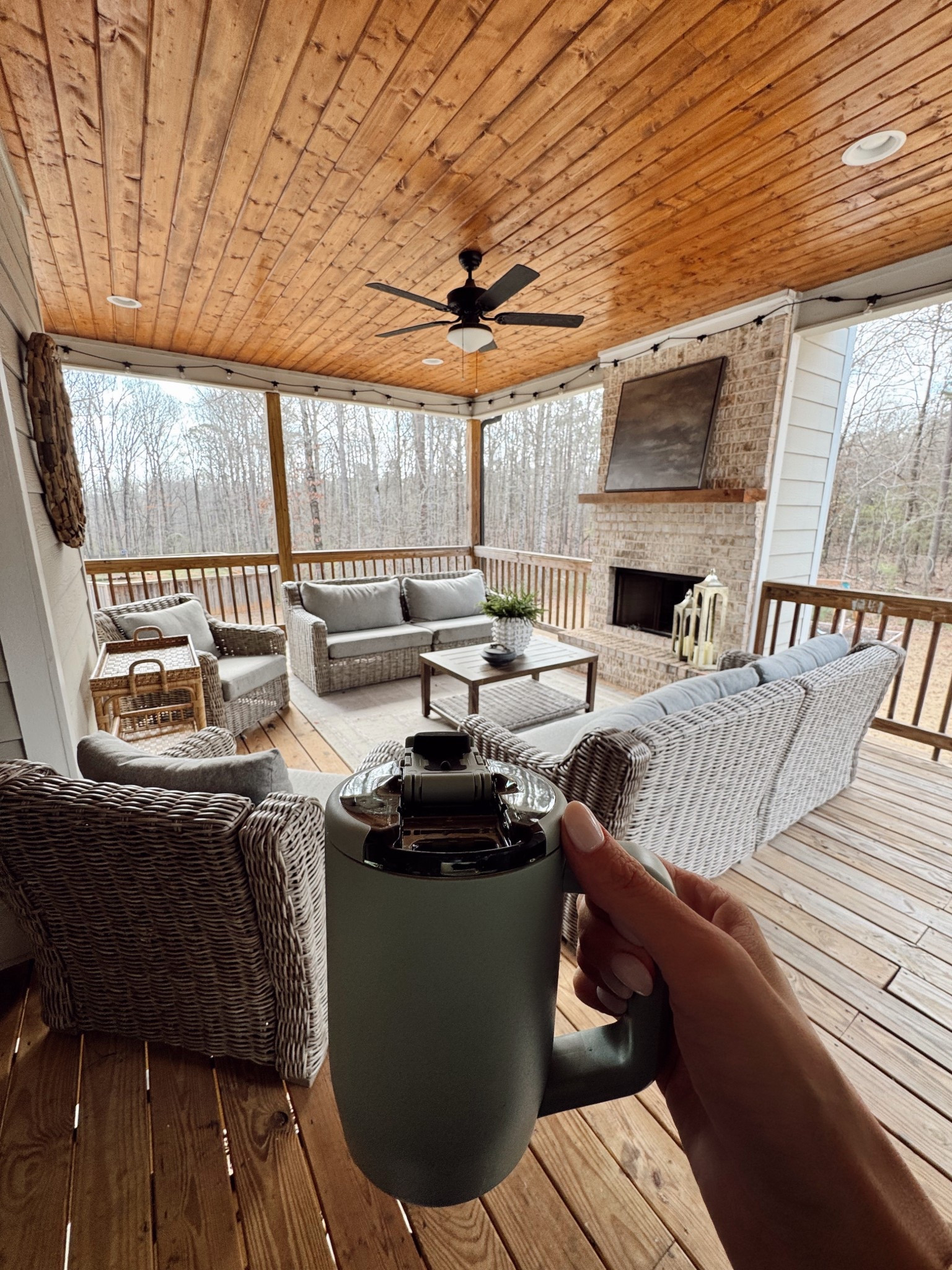 Our patio furniture is back in stock. We got this last year and have LOVED it! Such great quality and comfort. 