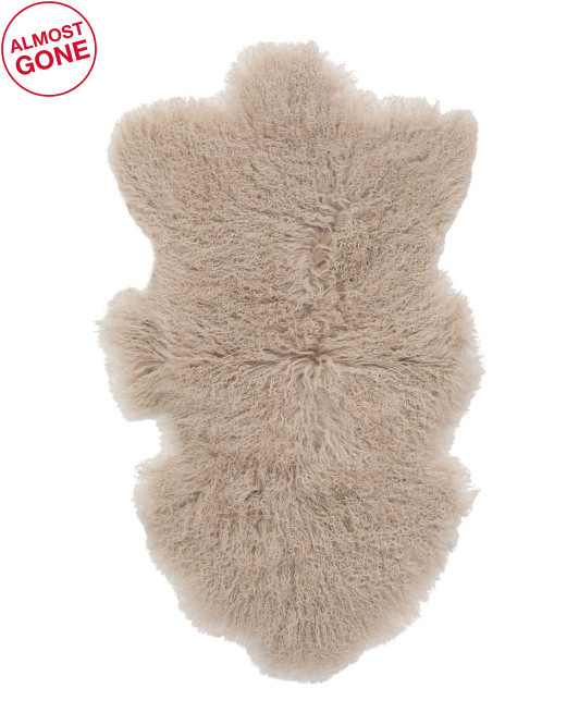 2x3 tibetan sheepskin single rug | TJ Maxx