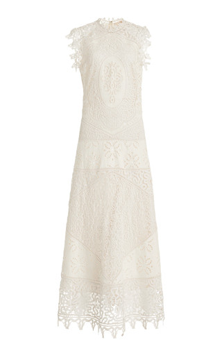 Flora Eyelet-Lace Linen Maxi Dress | Moda Operandi (Global)