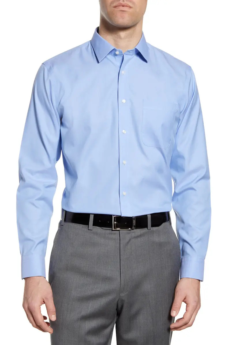 Men's Shop Smartcare™ Trim Fit Solid Dress Shirt | Nordstrom