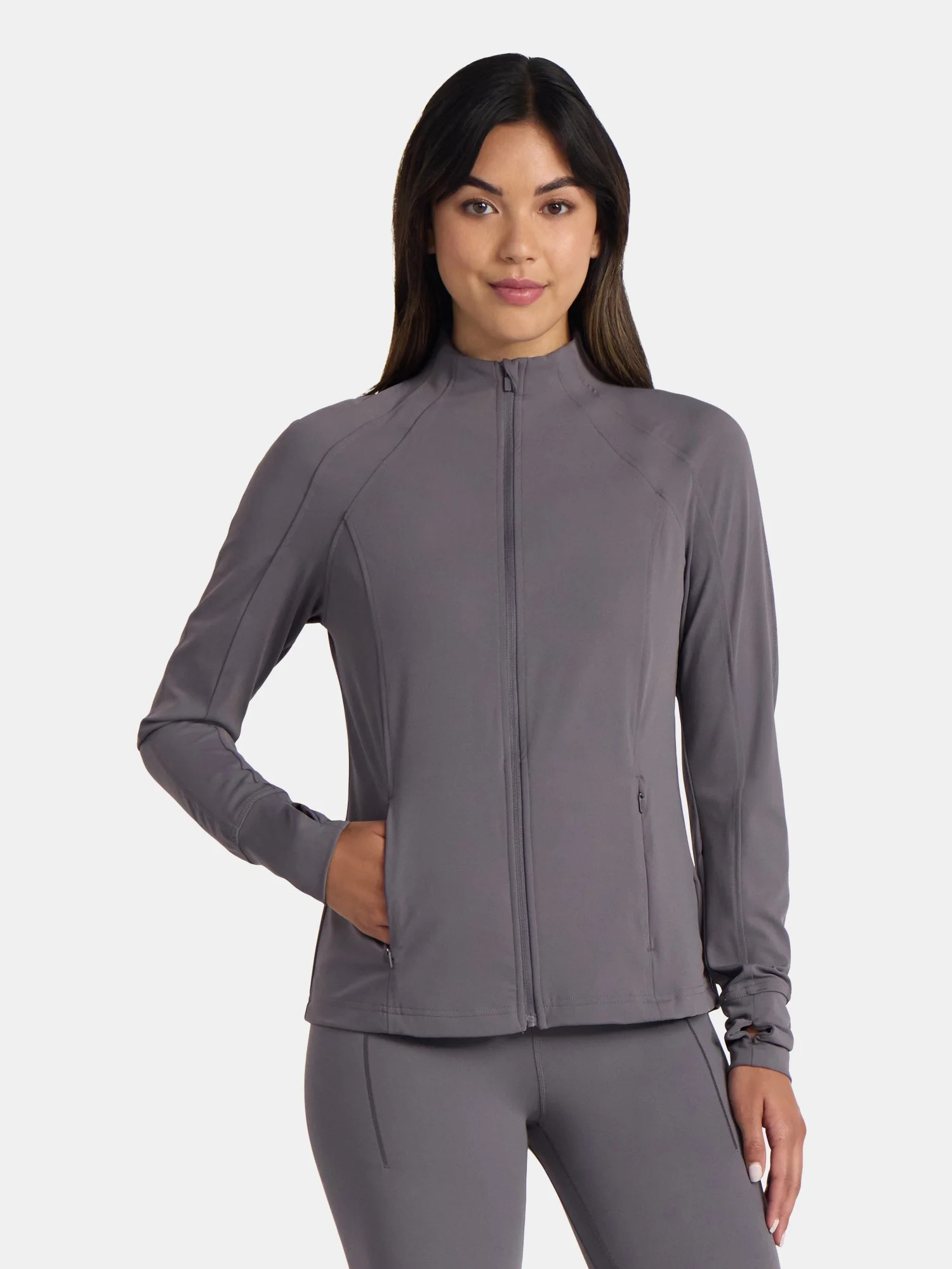 Avia Women's and Women's Plus SoftSculpt Zip Up Active Jacket, Sizes XS-4X - Walmart.com | Walmart (US)