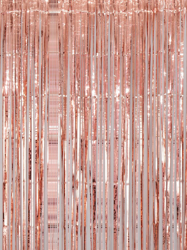 1pc Party Backdrop Metallic Foil Fringe Tinsel Curtain, Adult Kids Birthday Party Wedding Decorat... | SHEIN