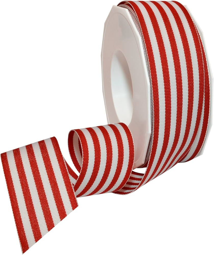 Morex Ribbon Striped Polyester Grosgrain Ribbon, Party Decorations, Gift Wrapping, Fun Patterns, ... | Amazon (US)