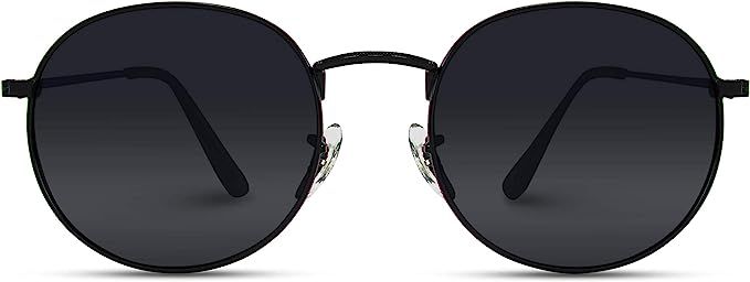 WearMe Pro - Reflective Lens Round Trendy Sunglasses | Amazon (US)