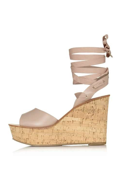 WISE Ankle-Tie Wedge | Topshop US