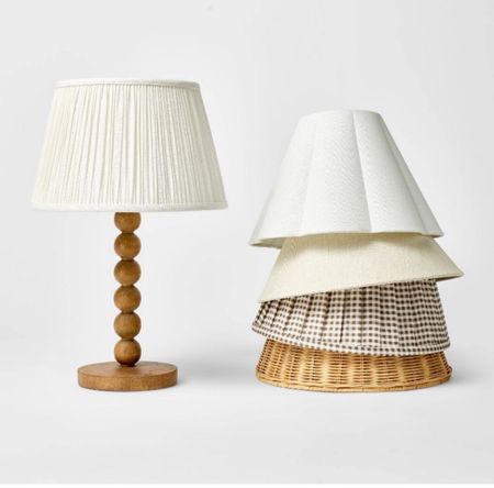 Turned wood stick lamp with so many cute lampshade options 

#LTKSeasonal #LTKstyletip #LTKhome
