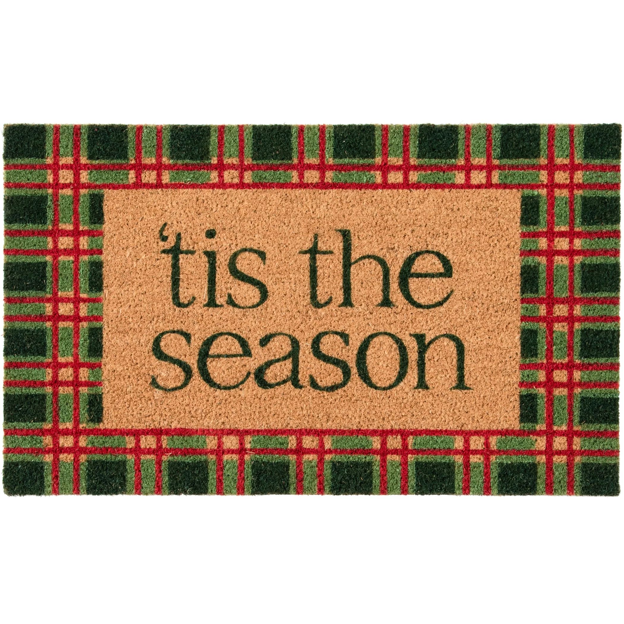 Holiday Time Tis the Season Coir Doormat, 18" x 30" | Walmart (US)
