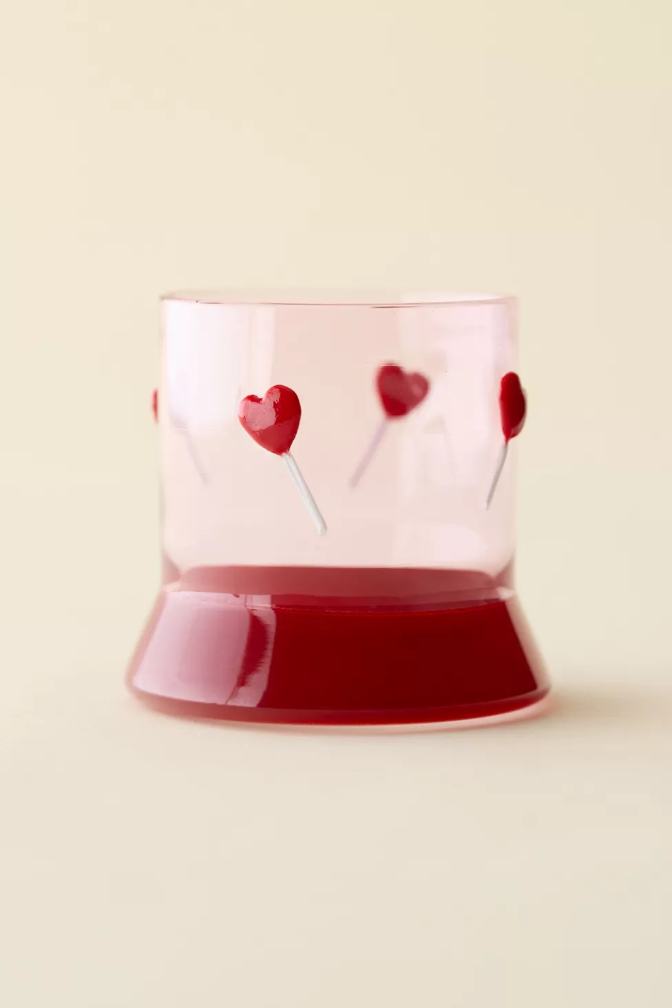 Heart Lolly Old-Fashioned Rocks Glass | Urban Outfitters (US and RoW)