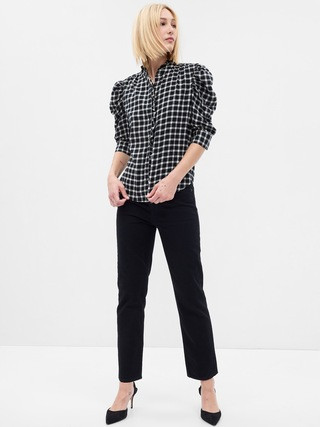 Puff Sleeve Ruffle Shirt | Gap (US)