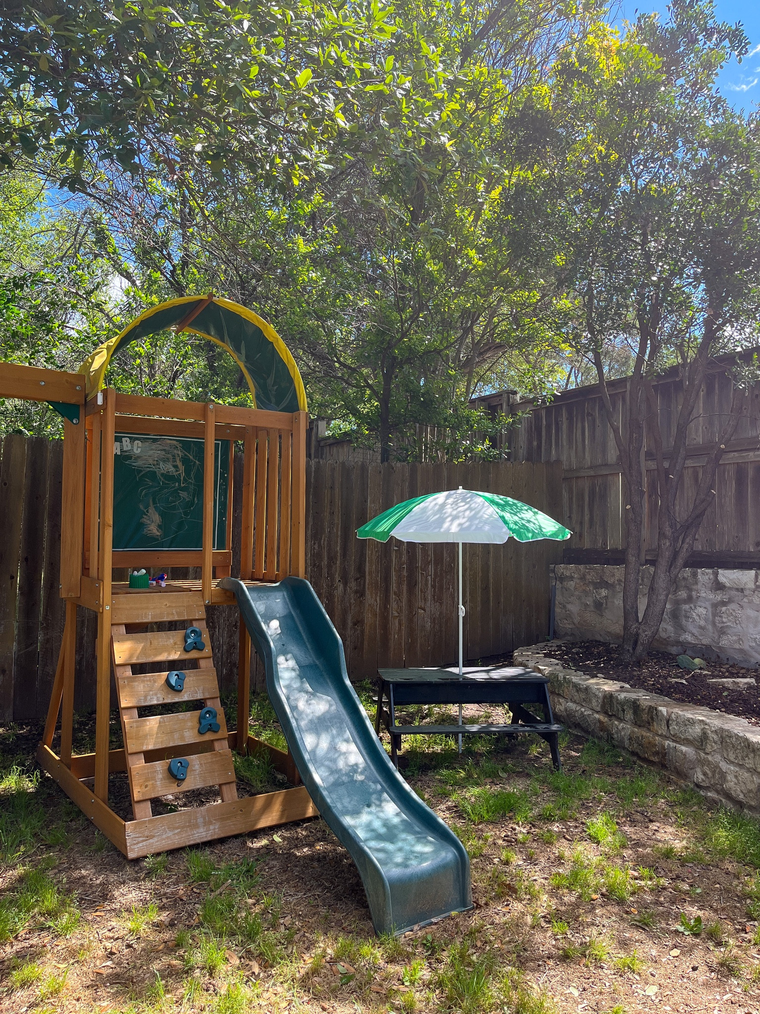 Kids outdoor play table and Playset with swings and slide 

#LTKSeasonal #LTKfamily #LTKkids