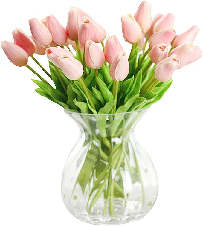 30 pcs Real-Touch Artificial Tulip Flowers Home Wedding Party Decor | Amazon (US)