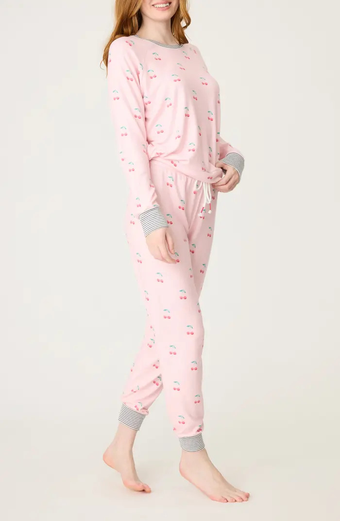 PJ Salvage Life Is Sweet Brushed Jersey Pajamas | Nordstrom | Nordstrom